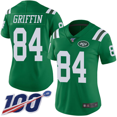 New York Jets Limited Green Women Ryan Griffin Jersey NFL Football #84 100th Season Rush Vapor Untouchable
